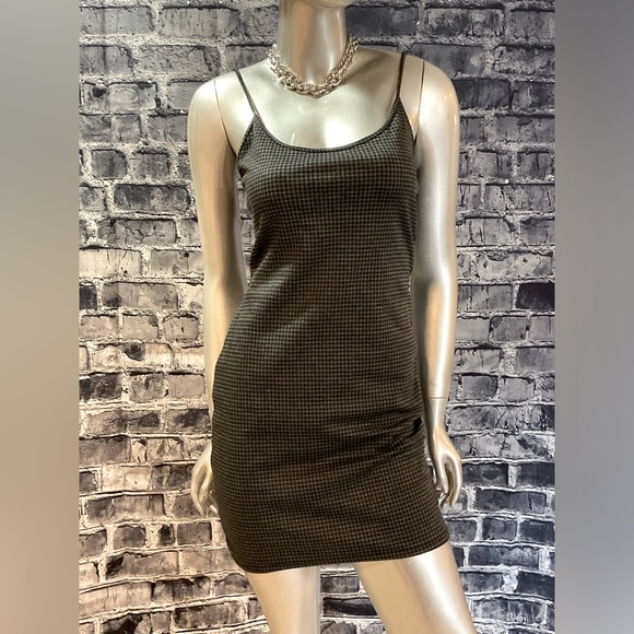 90s Goth Clueless Bodycon Check Mini Dress - Picture 4 of 13